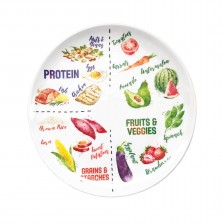 10 inch White Melamine Dinner Plate